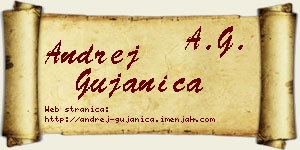 Andrej Gujanica vizit kartica
